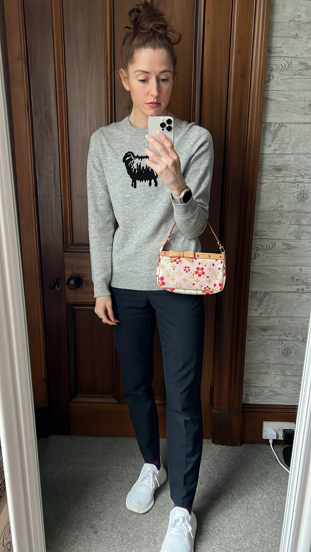 Louis Vuitton Pochette Accessoires Cherry Blossom Damier Azur