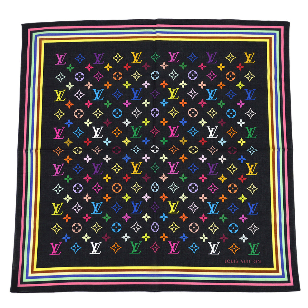 Louis Vuitton Monogram Multicolor Scarf M71912 Small Good