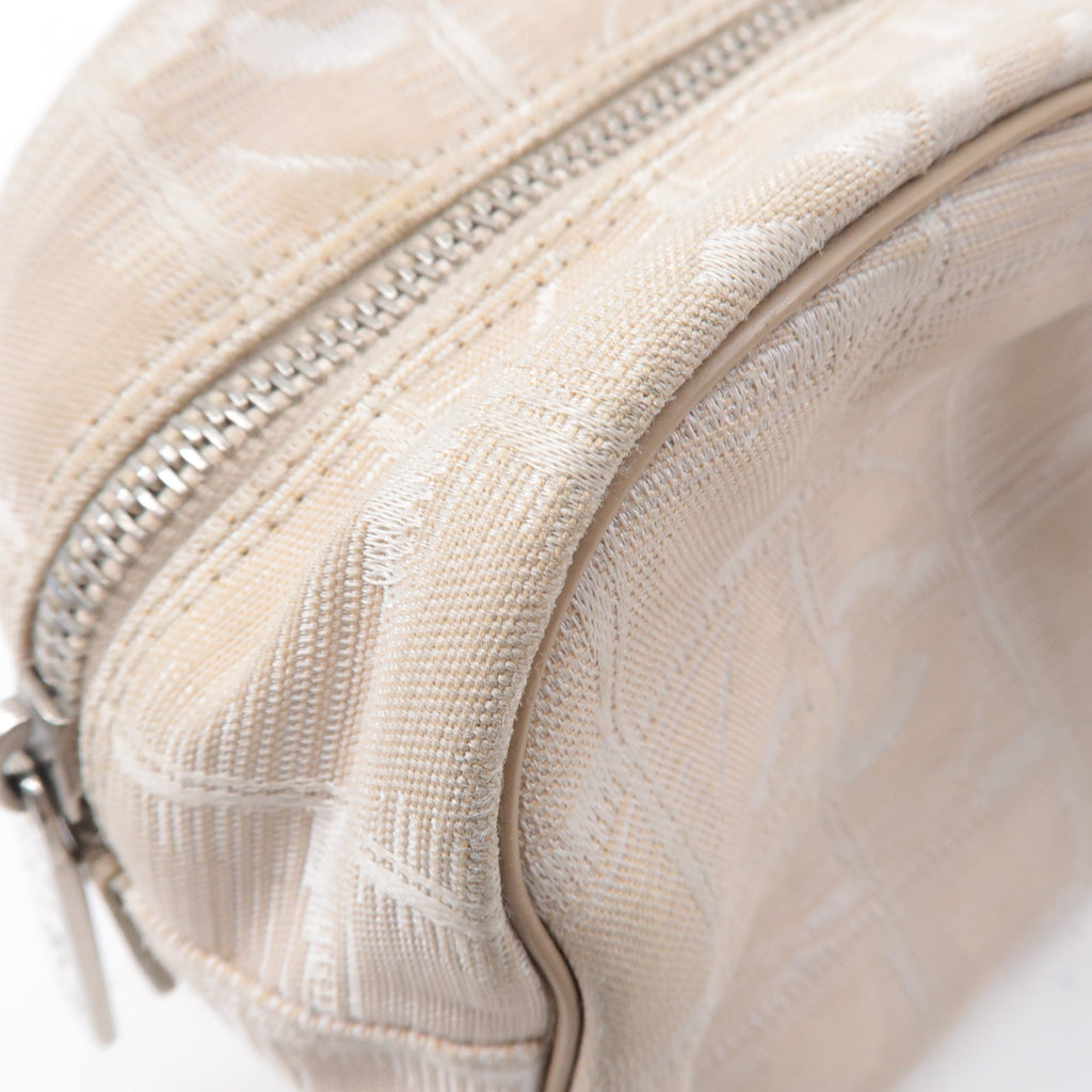 CHANEL New Travel Line Nylon Jacquard Leather Mini Bag A15828