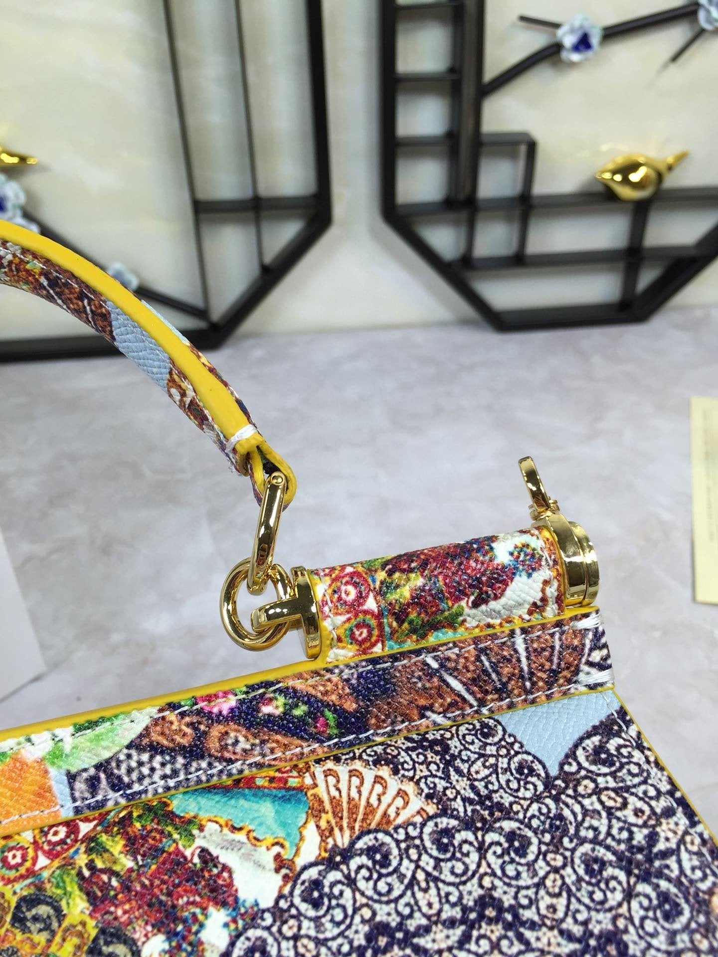 GLAMI 90s Sicily Bag With Logo Print Multicolor For Women 10.2in/26cm GLAMI