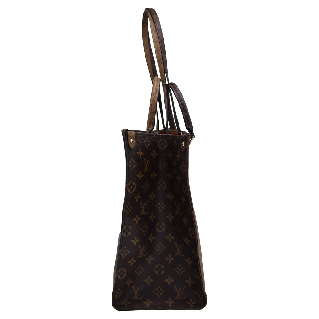 Louis Vuitton Giant Reverse Monogram OTG MM Totebag in Brown Coated Canvas