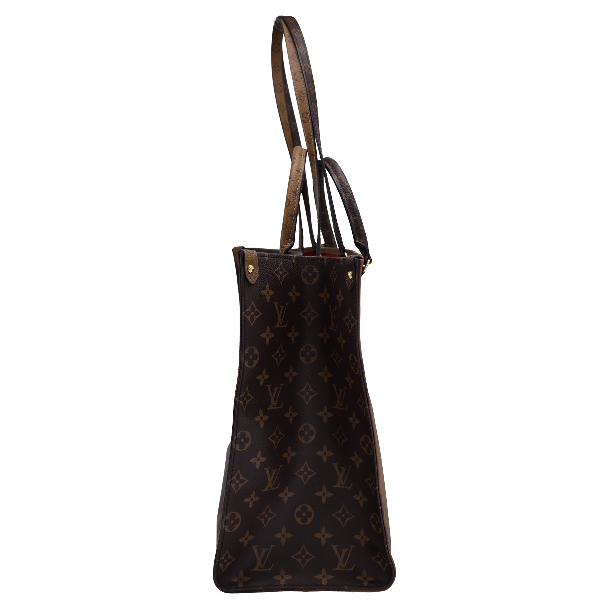 Louis Vuitton Giant Reverse Monogram OTG MM Totebag in Brown Coated Canvas