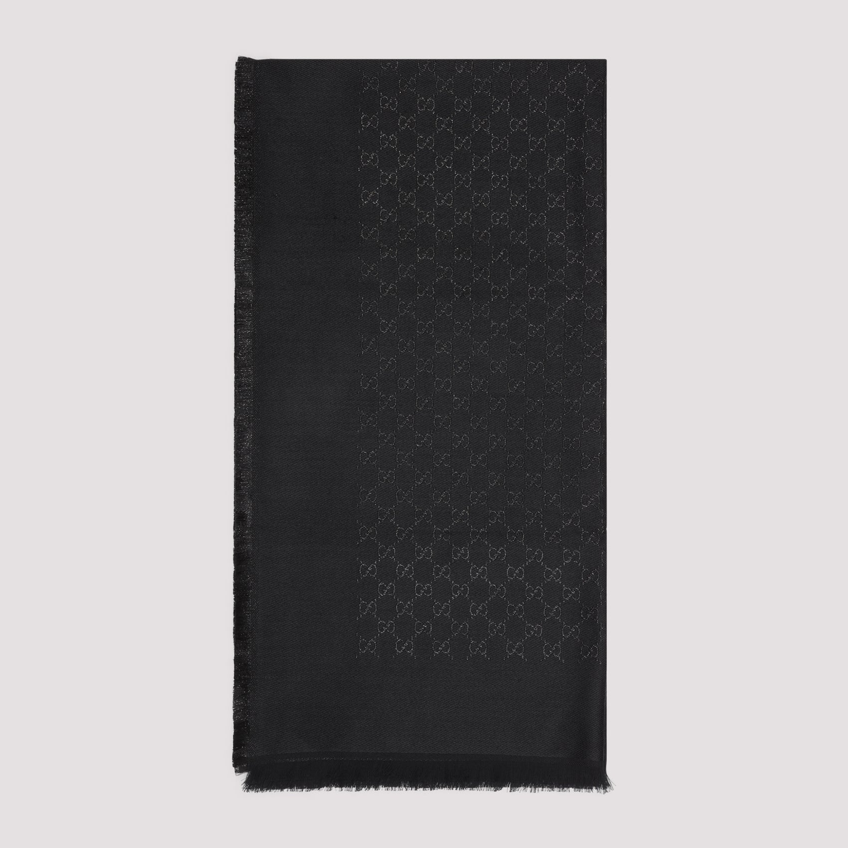 GUCCI GG Leggero Lurex Cashmere Scarf