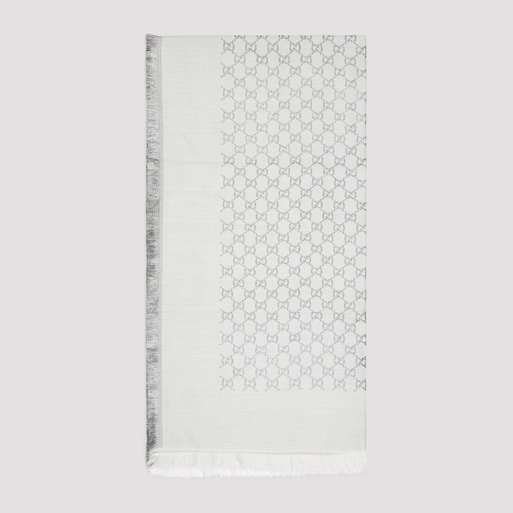 GUCCI GG Leggero Lurex Cashmere Scarf
