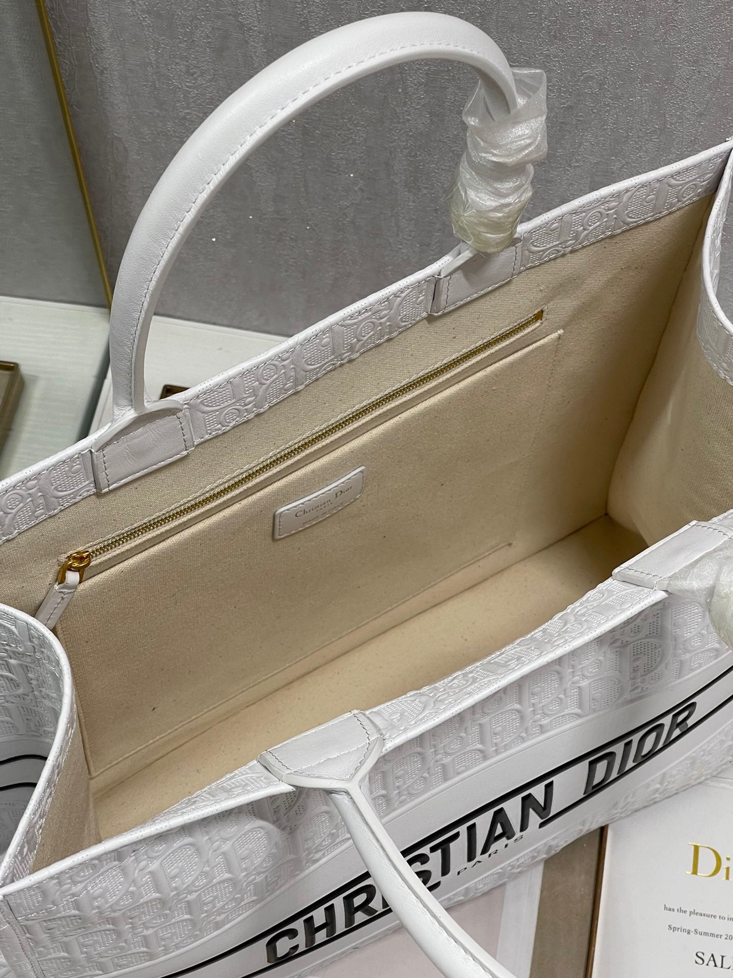 GLAMI Large Book Tote White, For Women, WomenÃ¢â‚¬â„¢s Handbags 16.5in/42cm CD