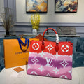 LV Escale Onthego GM Tote Bag Red For Women,  Shoulder Bags 16.1in/41cm LV M45121