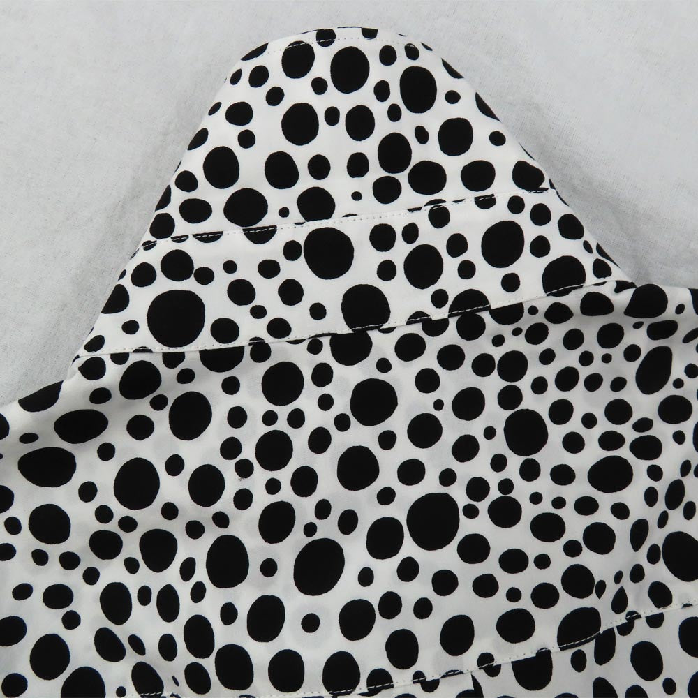 Louis Vuitton 23SS Infinity Printed   S Size White X Black Cotton Tops Zip-Up Light  Apparel Dress Mens