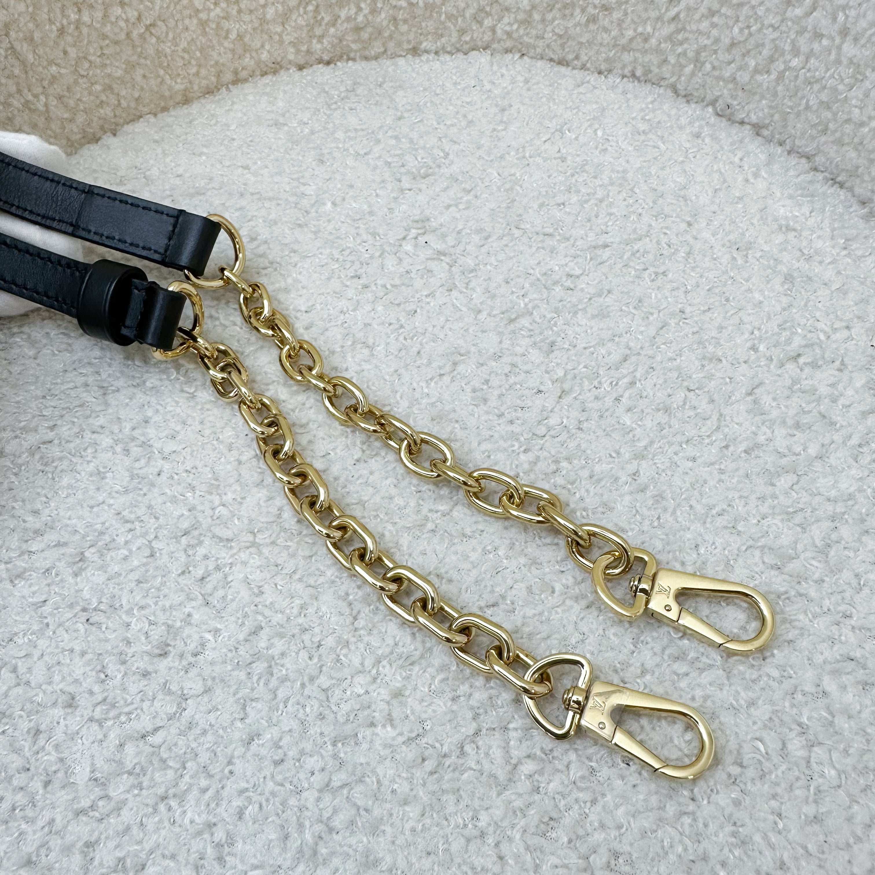 LV Speedy Bandouliere 20 in Black Giant Monogram Empreinte Leather and GHW