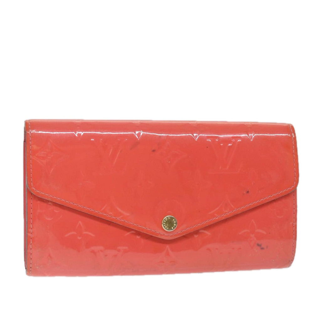 Hot Pink Patent Leather Long Wallet