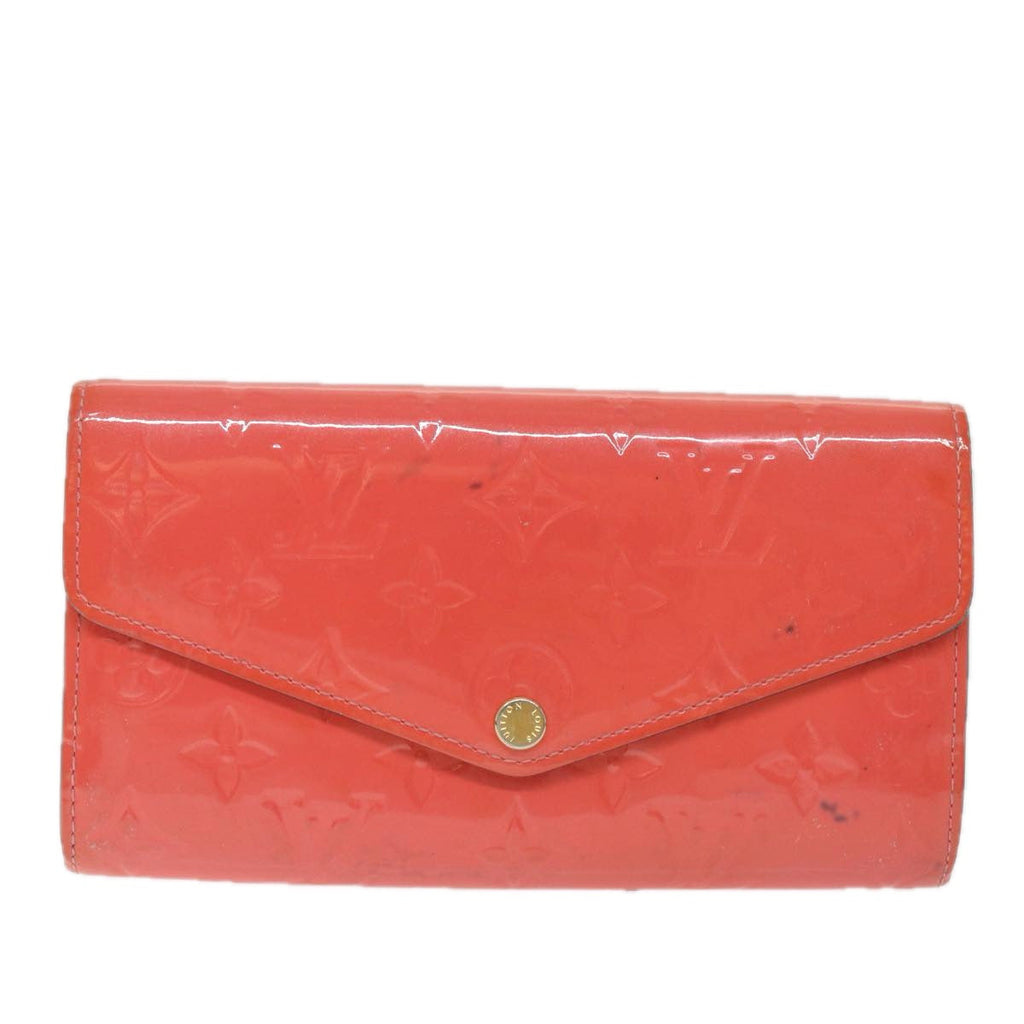 Hot Pink Patent Leather Long Wallet