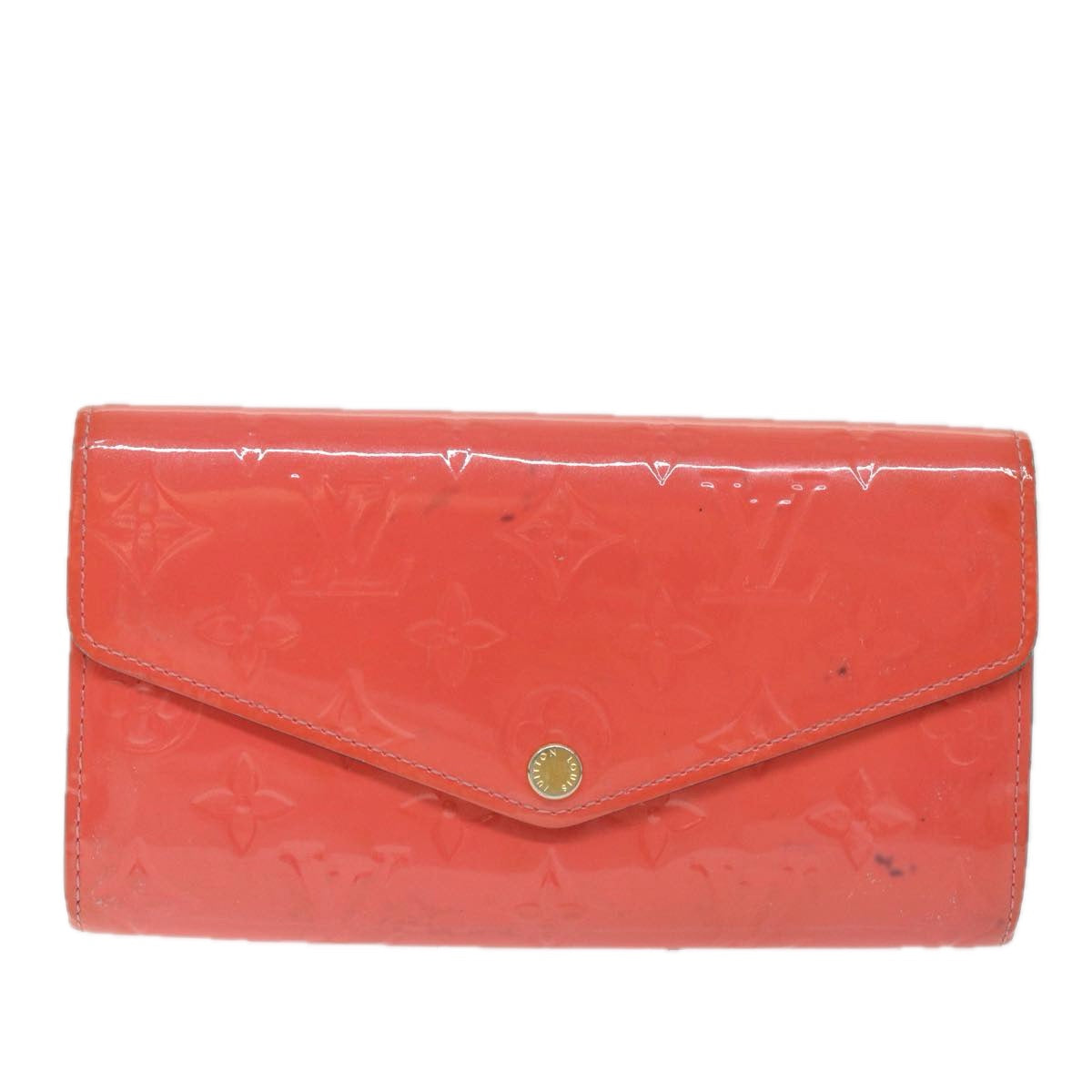 Hot Pink Patent Leather Long Wallet