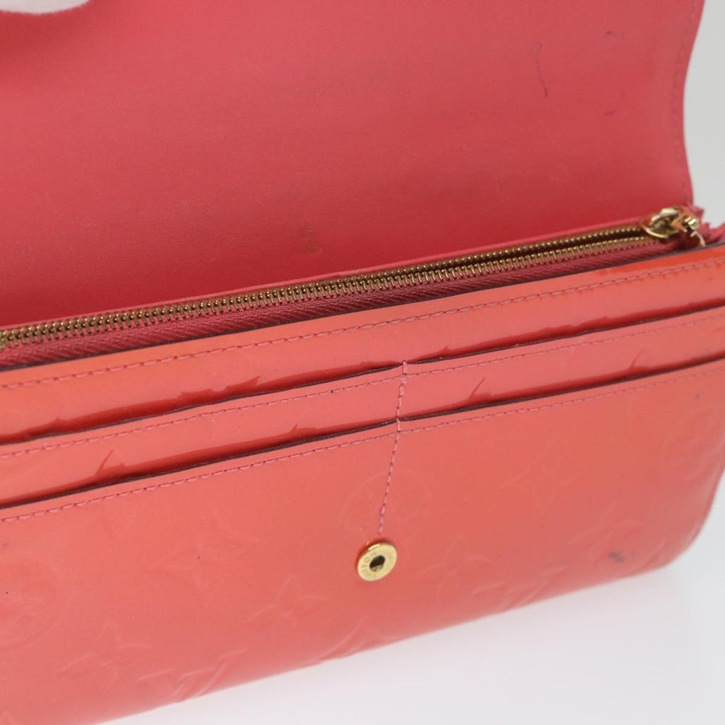 Hot Pink Patent Leather Long Wallet