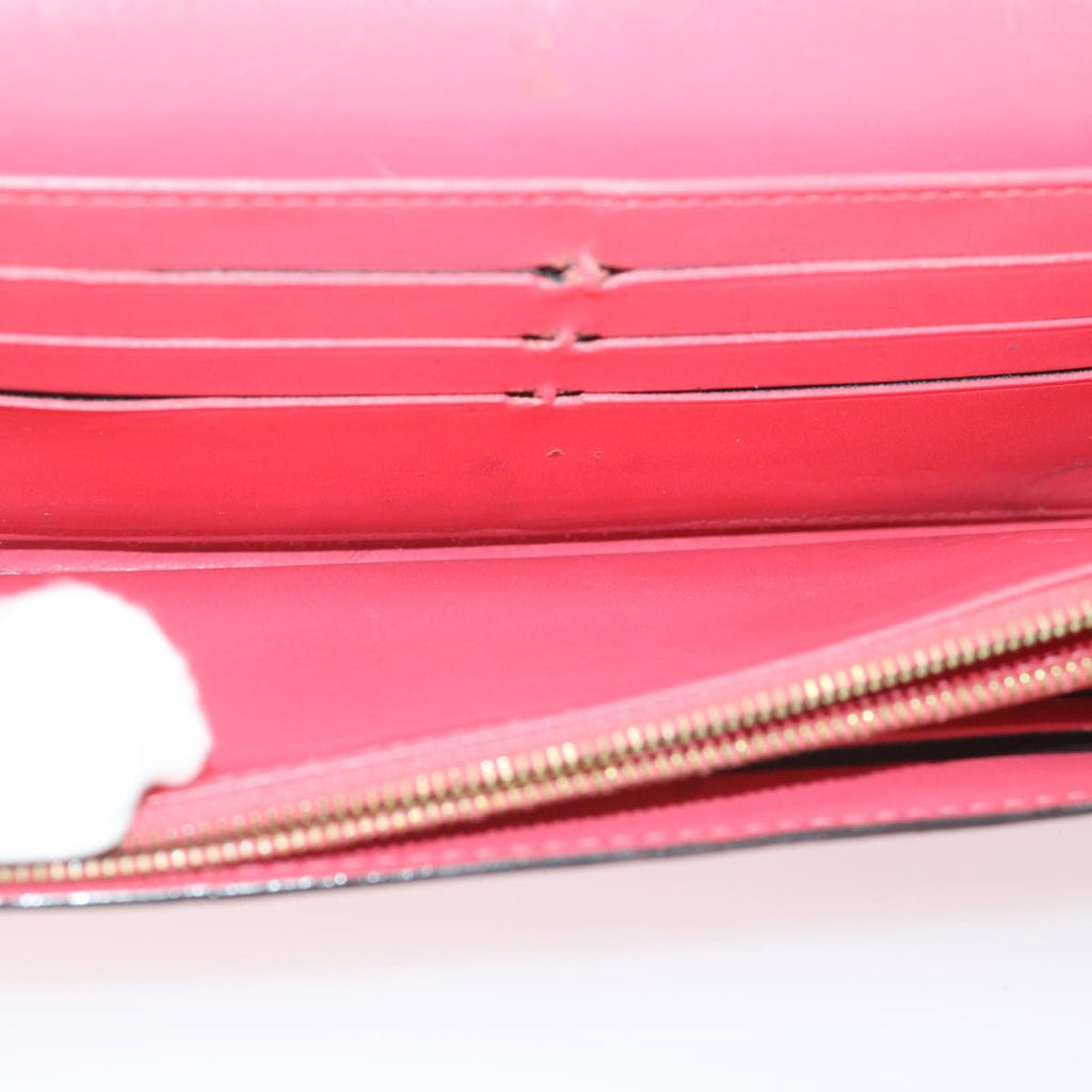 Hot Pink Patent Leather Long Wallet