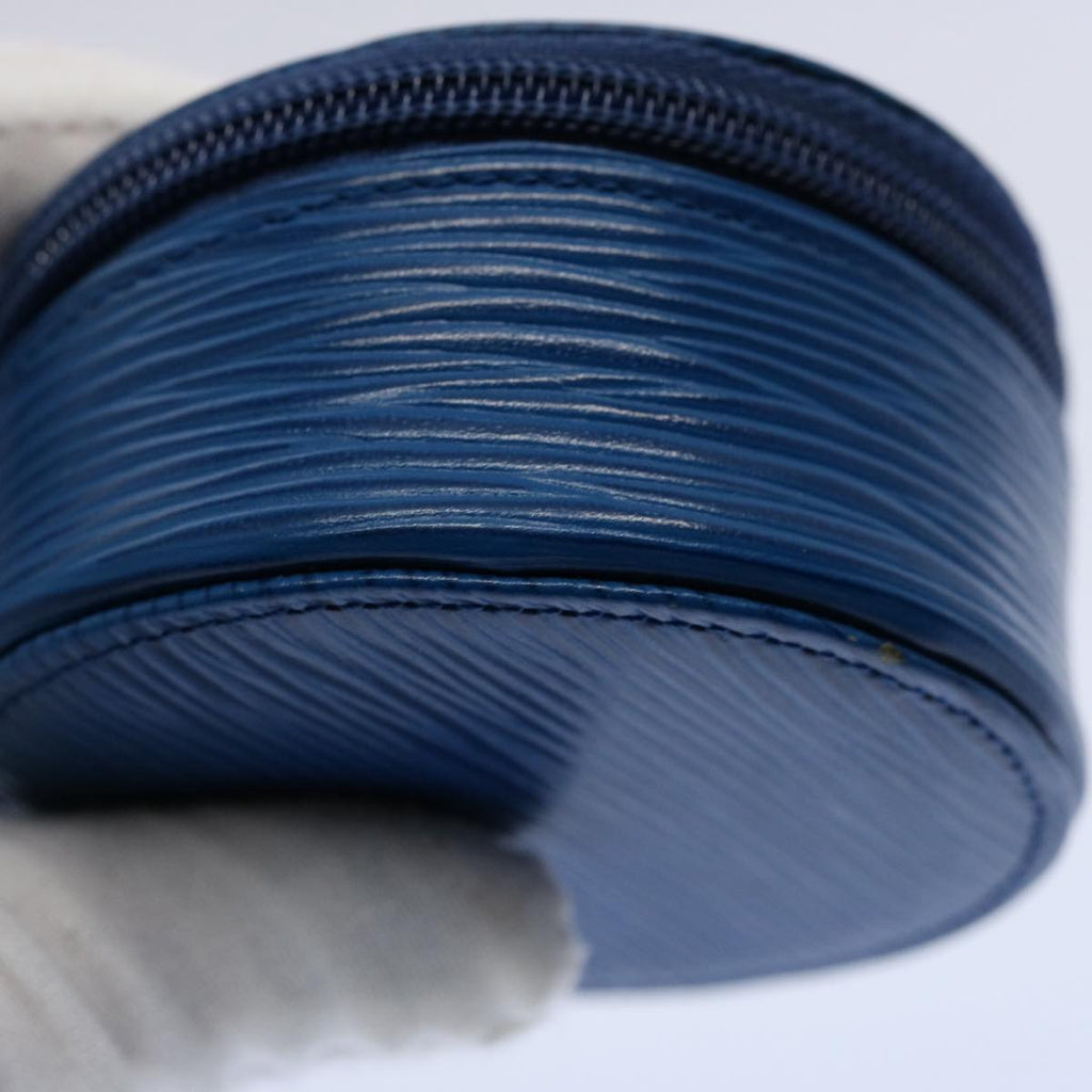 Blue Epi Leather Case