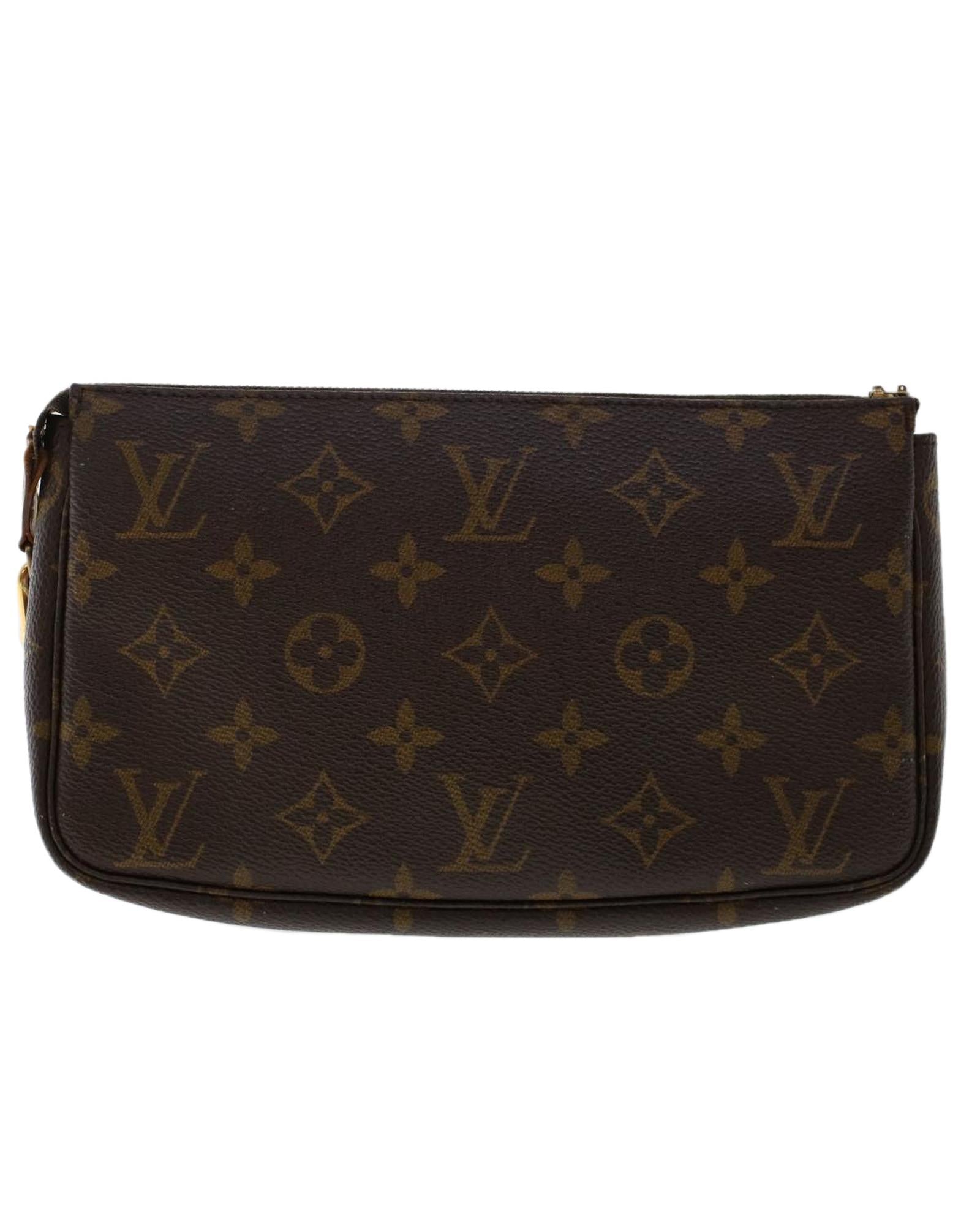 Monogram Canvas Pouch with Shoulder Strap