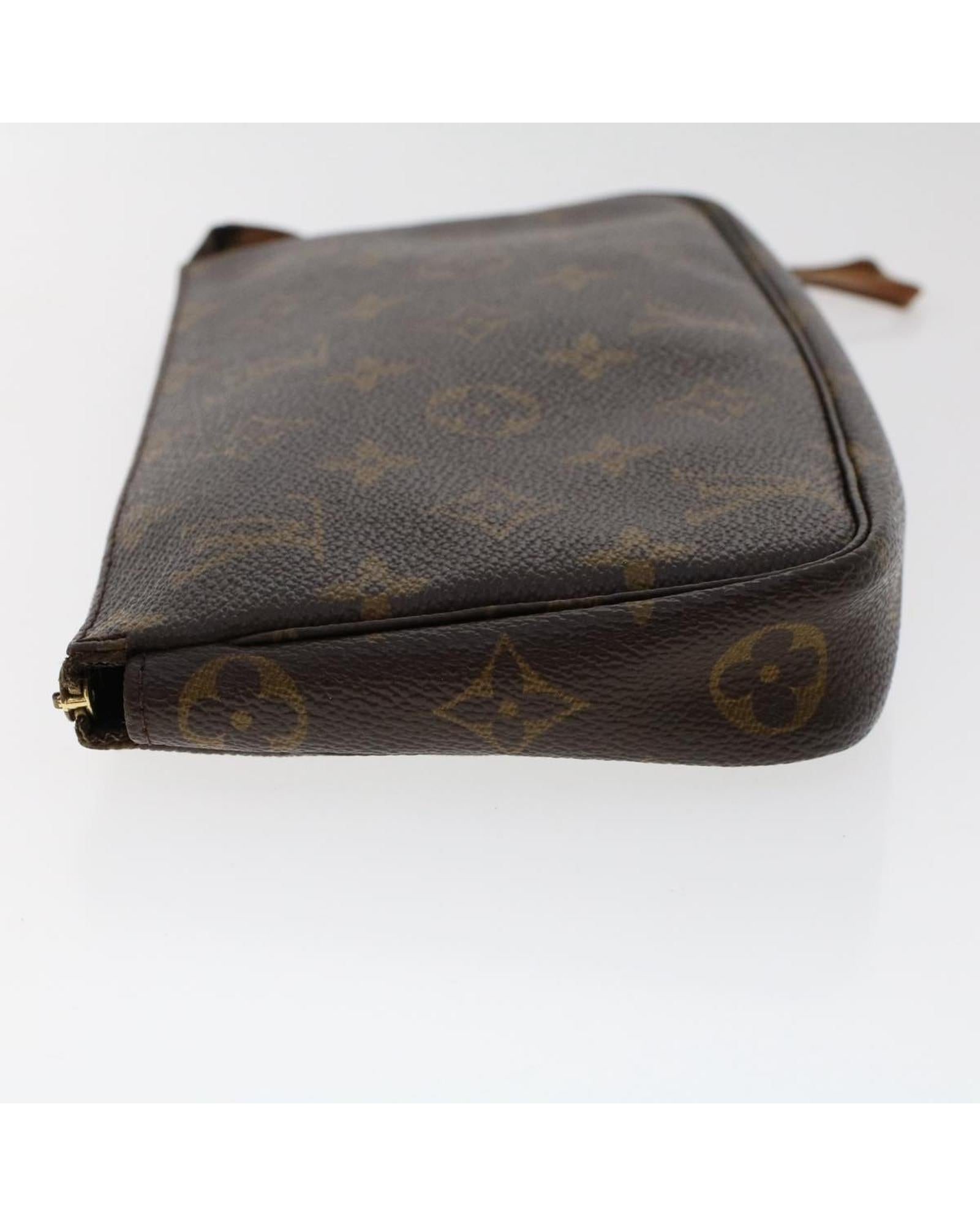 Monogram Canvas Pouch with Shoulder Strap