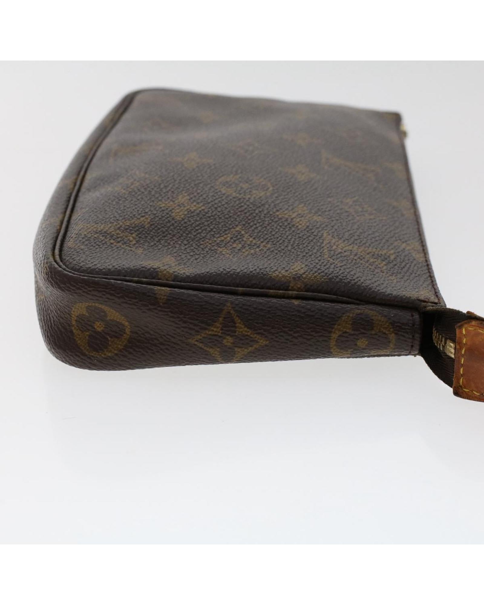Monogram Canvas Pouch with Shoulder Strap
