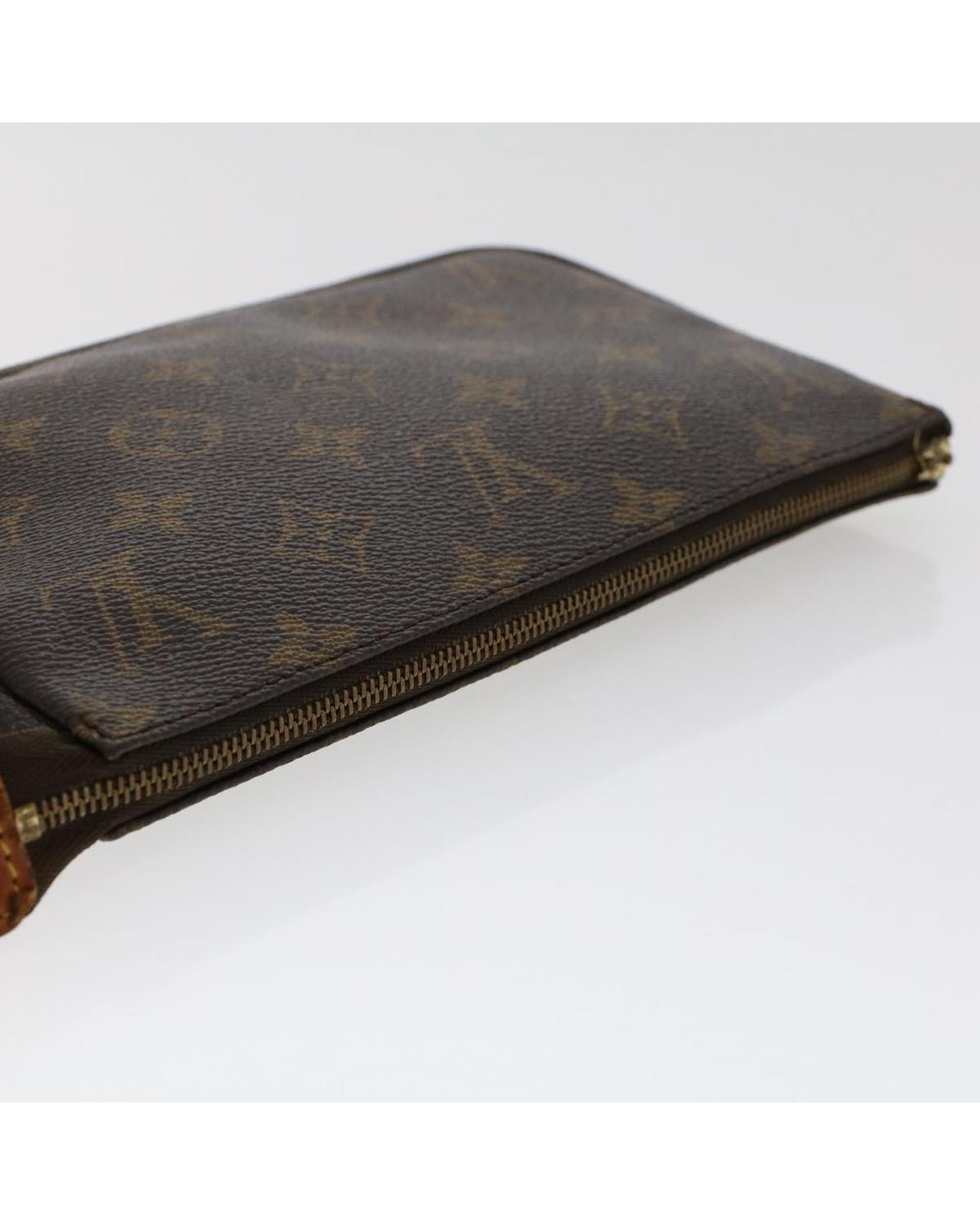 Monogram Canvas Pouch with Shoulder Strap