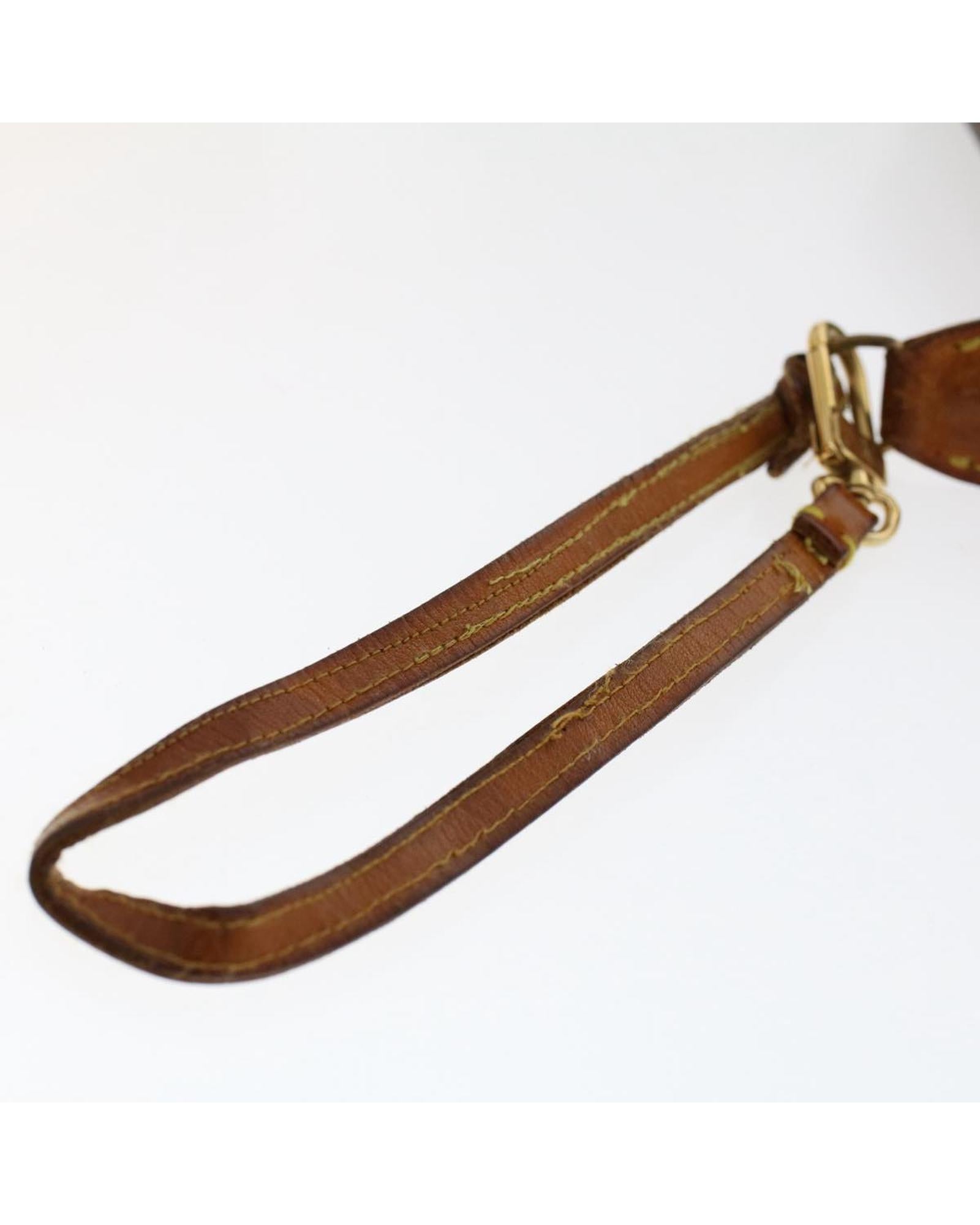 Monogram Canvas Pouch with Shoulder Strap