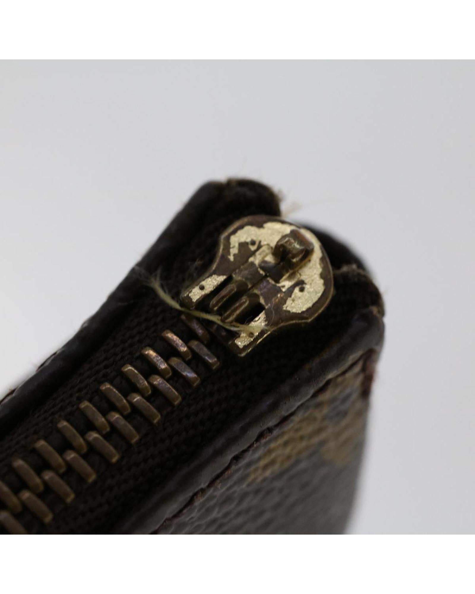 Monogram Canvas Pouch with Shoulder Strap