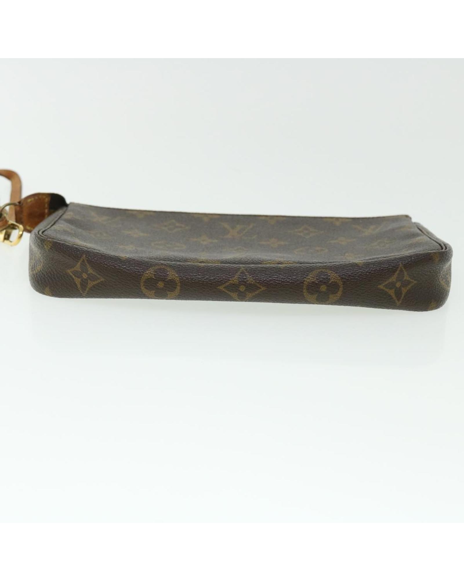 Monogram Canvas Pouch with Shoulder Strap