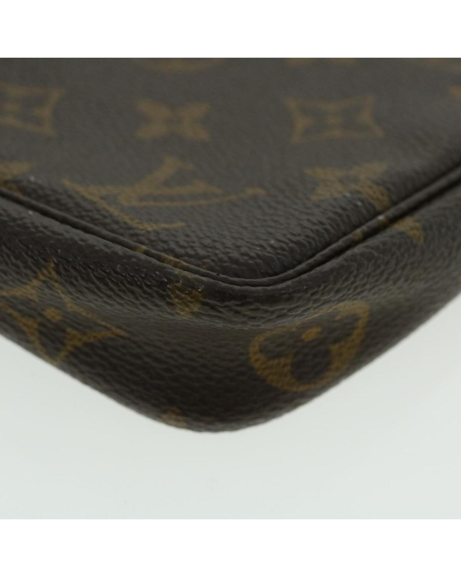 Monogram Canvas Pouch with Shoulder Strap