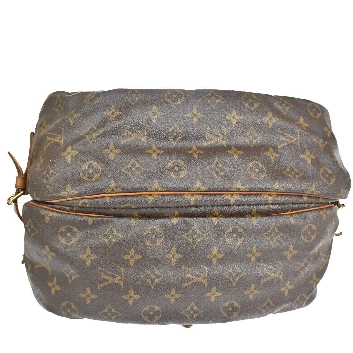 Vintage Brown Canvas Flap Shoulder Bag