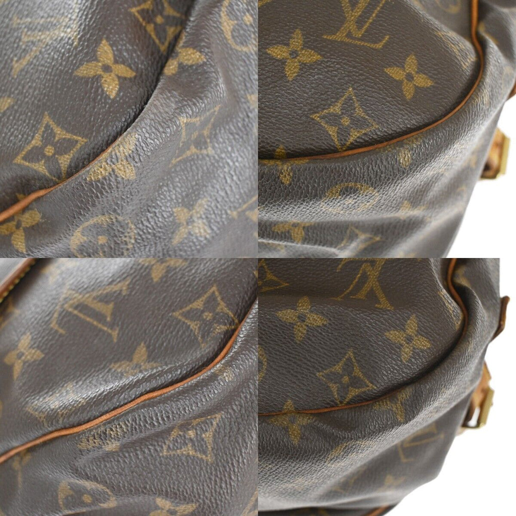 Vintage Brown Canvas Flap Shoulder Bag