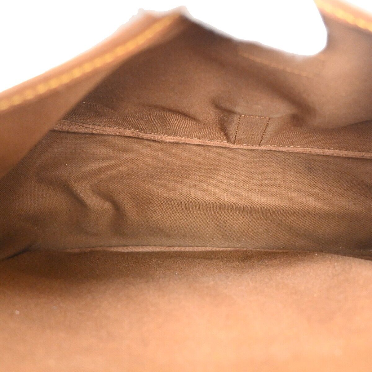 Vintage Brown Canvas Flap Shoulder Bag