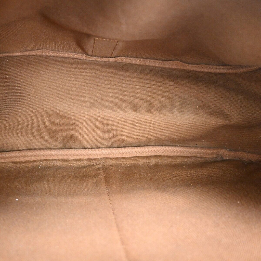 Vintage Brown Canvas Flap Shoulder Bag
