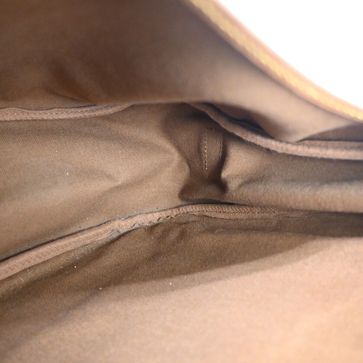 Vintage Brown Canvas Flap Shoulder Bag