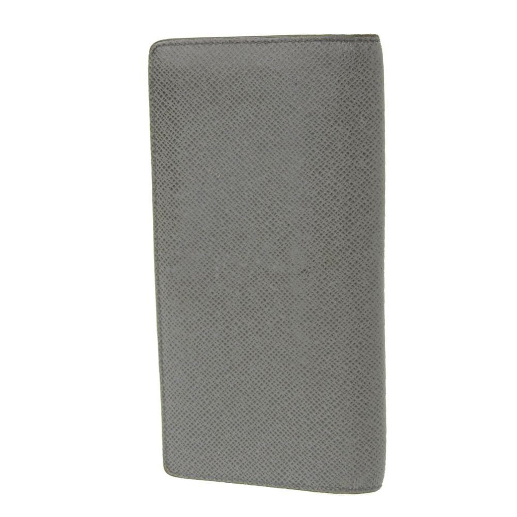 Grey Leather Louis Vuitton Portefeuille Wallet