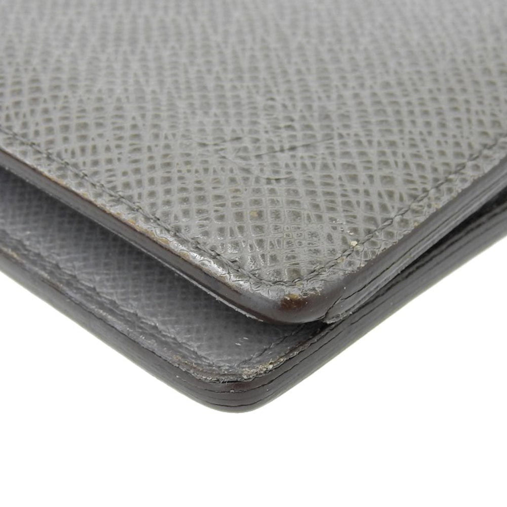 Grey Leather Louis Vuitton Portefeuille Wallet