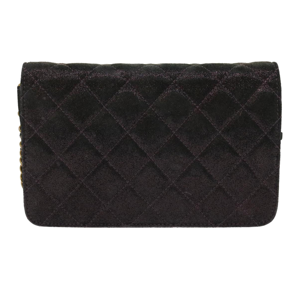 Chanel Captivating Purple Satin Matelasse Shoulder Bag