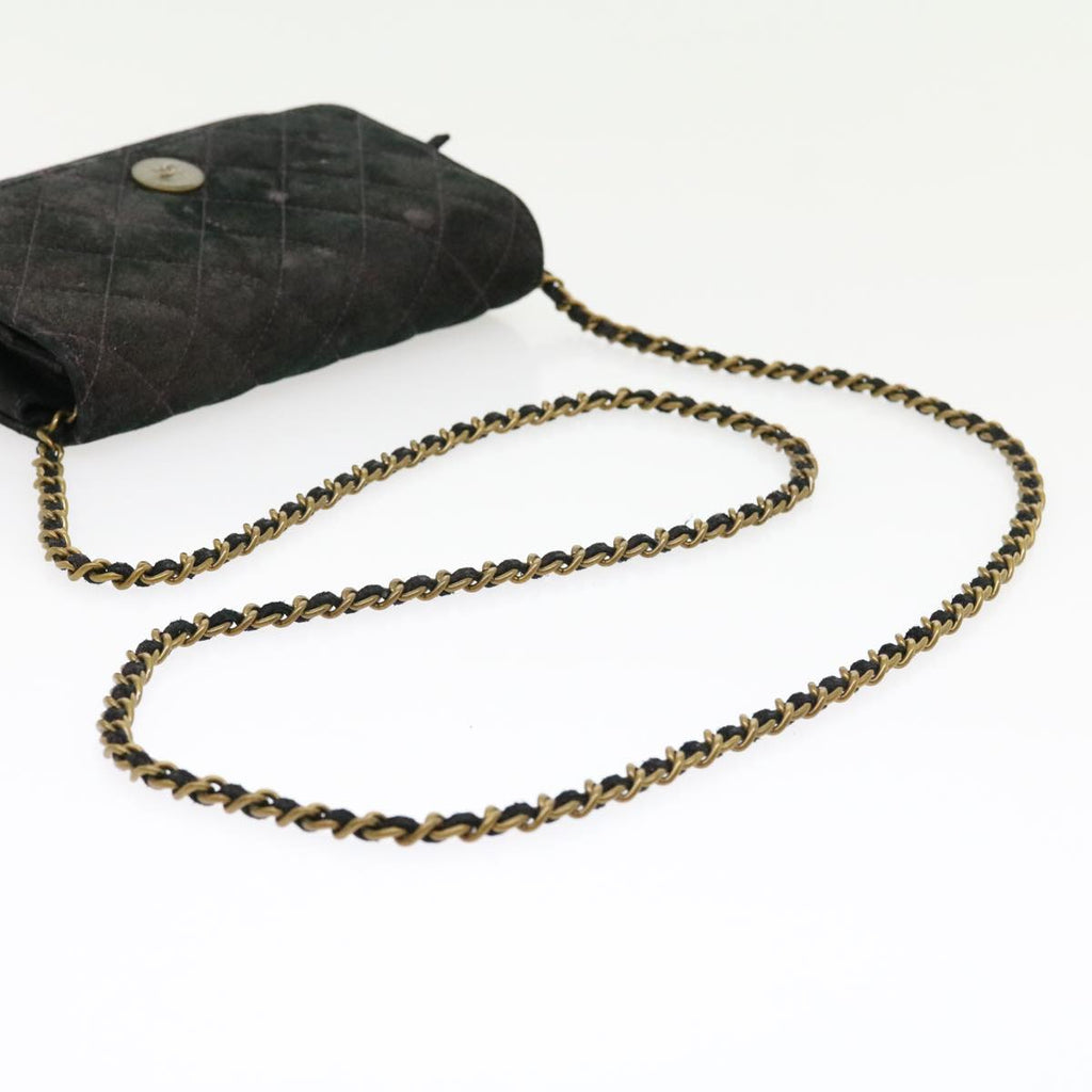 Chanel Captivating Purple Satin Matelasse Shoulder Bag