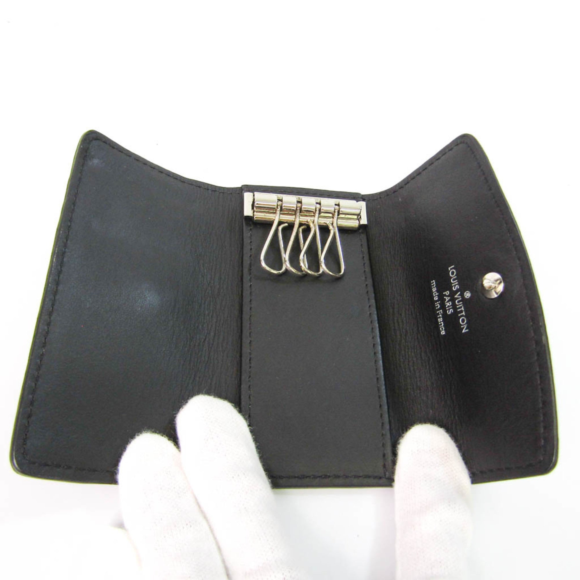 Multicles 4 Black Leather Wallet by Louis Vuitton
