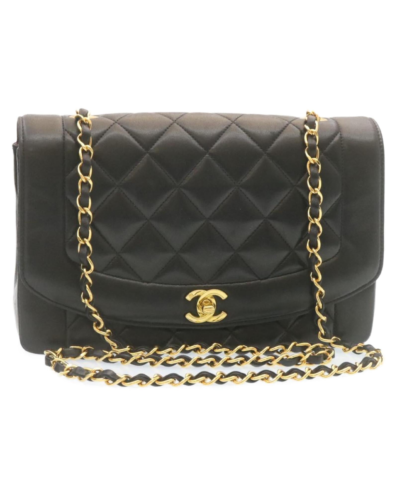 CHANEL Classic Flap Bag Quilted Satin Leather
