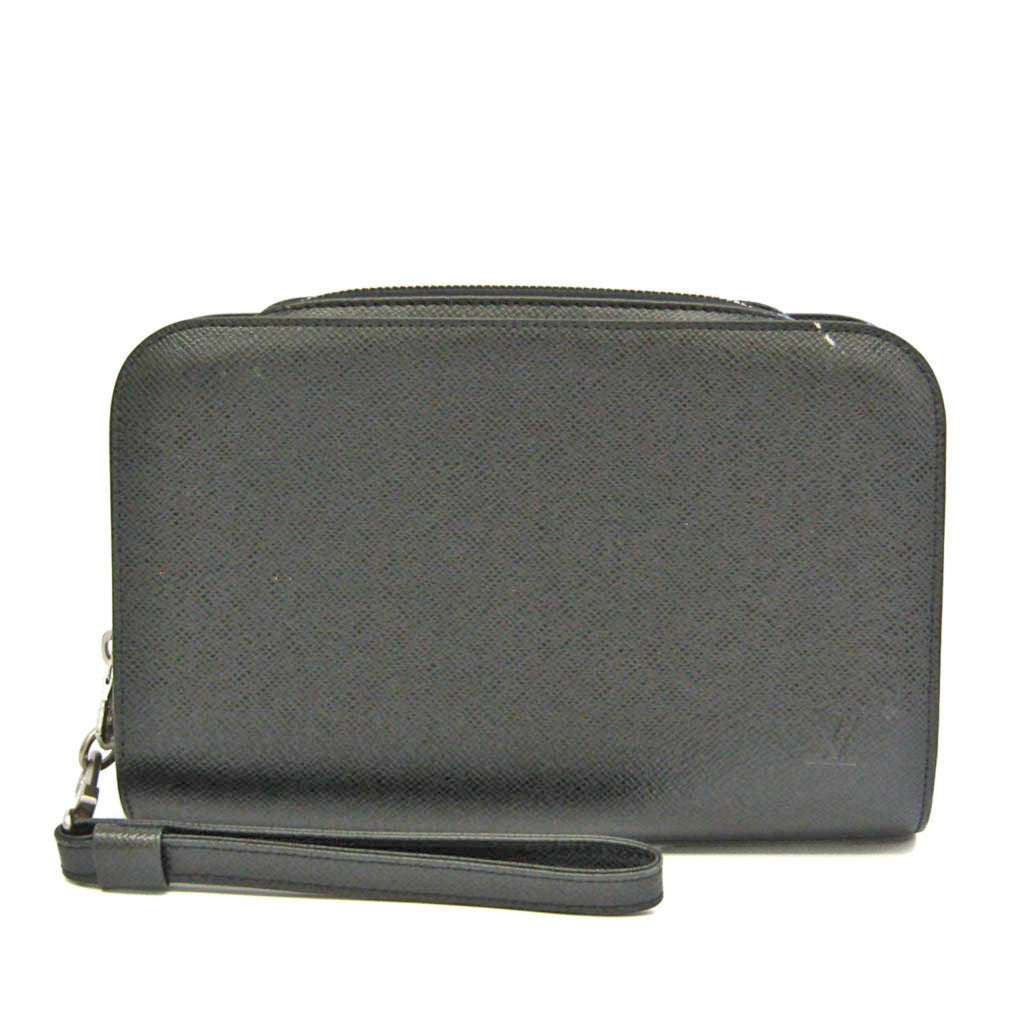 Black Leather Baikal Bag by Louis Vuitton