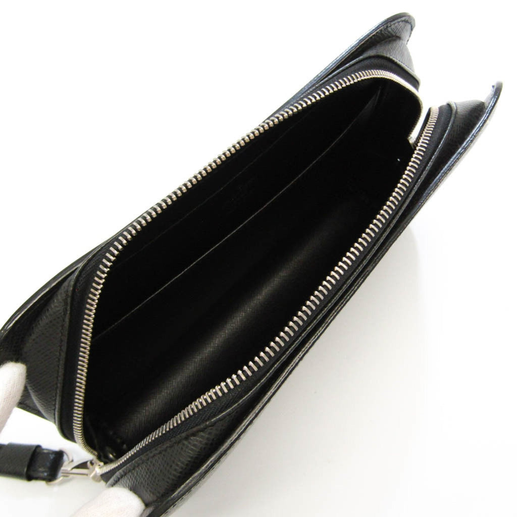 Black Leather Baikal Bag by Louis Vuitton