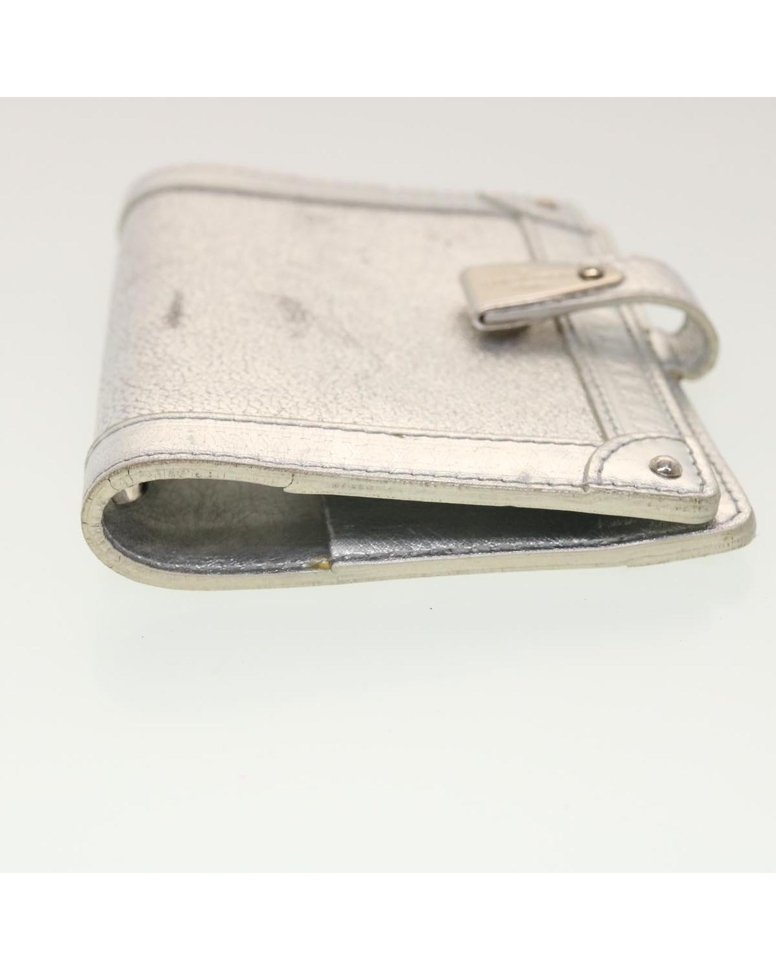 LOUIS VUITTON Agenda PM Silver Leather Agenda R20003