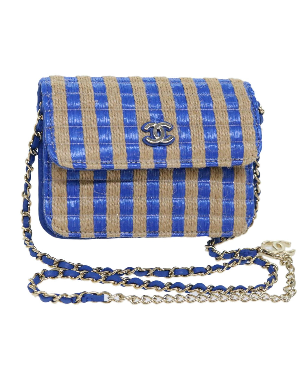 CHANEL Mini Flap Bag Raffia Style