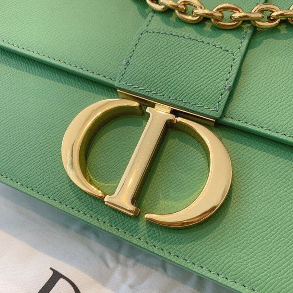 GLAMI 30 Montaigne Chained Bag Deep Mint Green Box For Women 24cm/9in CD