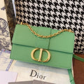 GLAMI 30 Montaigne Chained Bag Deep Mint Green Box For Women 24cm/9in CD