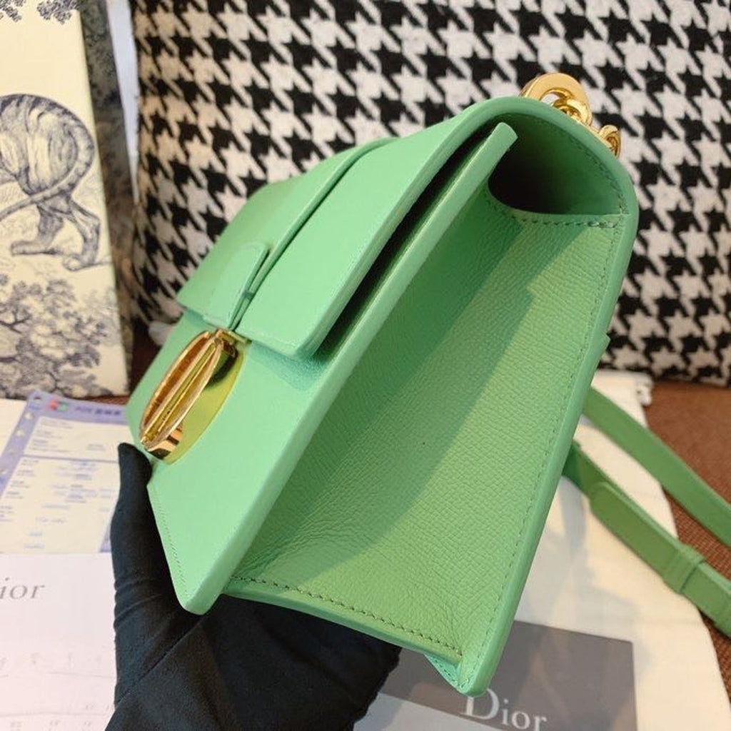 GLAMI 30 Montaigne Chained Bag Deep Mint Green Box For Women 24cm/9in CD