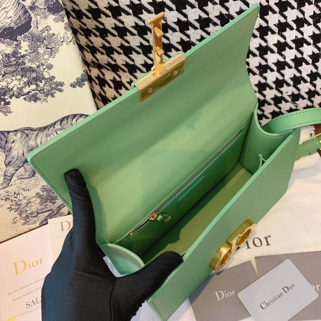 GLAMI 30 Montaigne Chained Bag Deep Mint Green Box For Women 24cm/9in CD