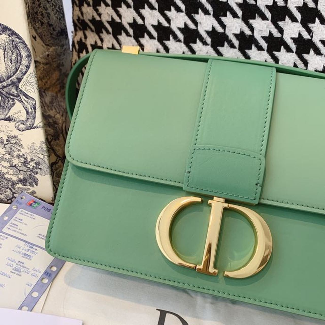 GLAMI MeGLAMIum 30 Montaigne Bag Deep Mint Green Box For Women 24cm/9in CD