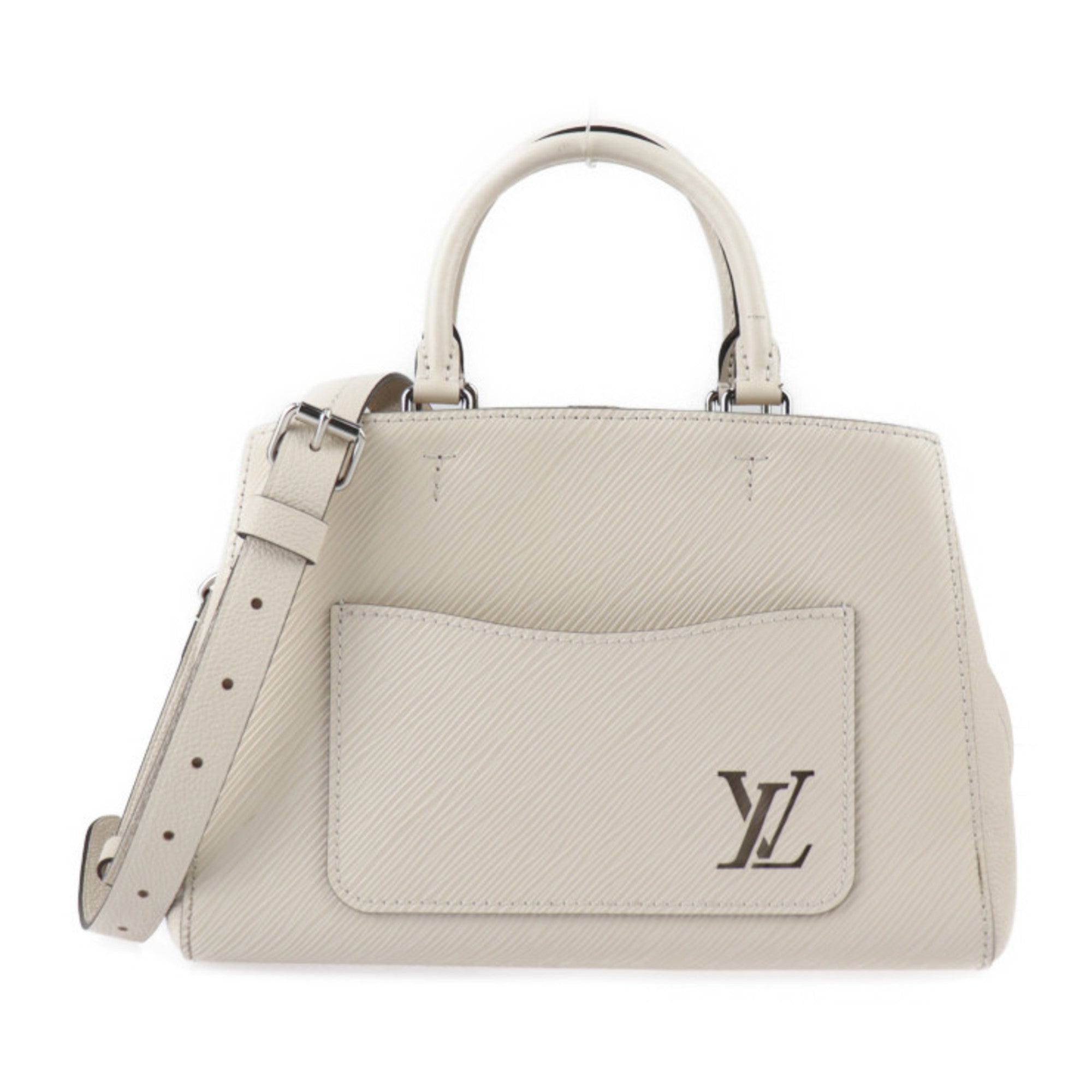 Epi Leather Tote Bag with Playful Details and Removable Pocket
