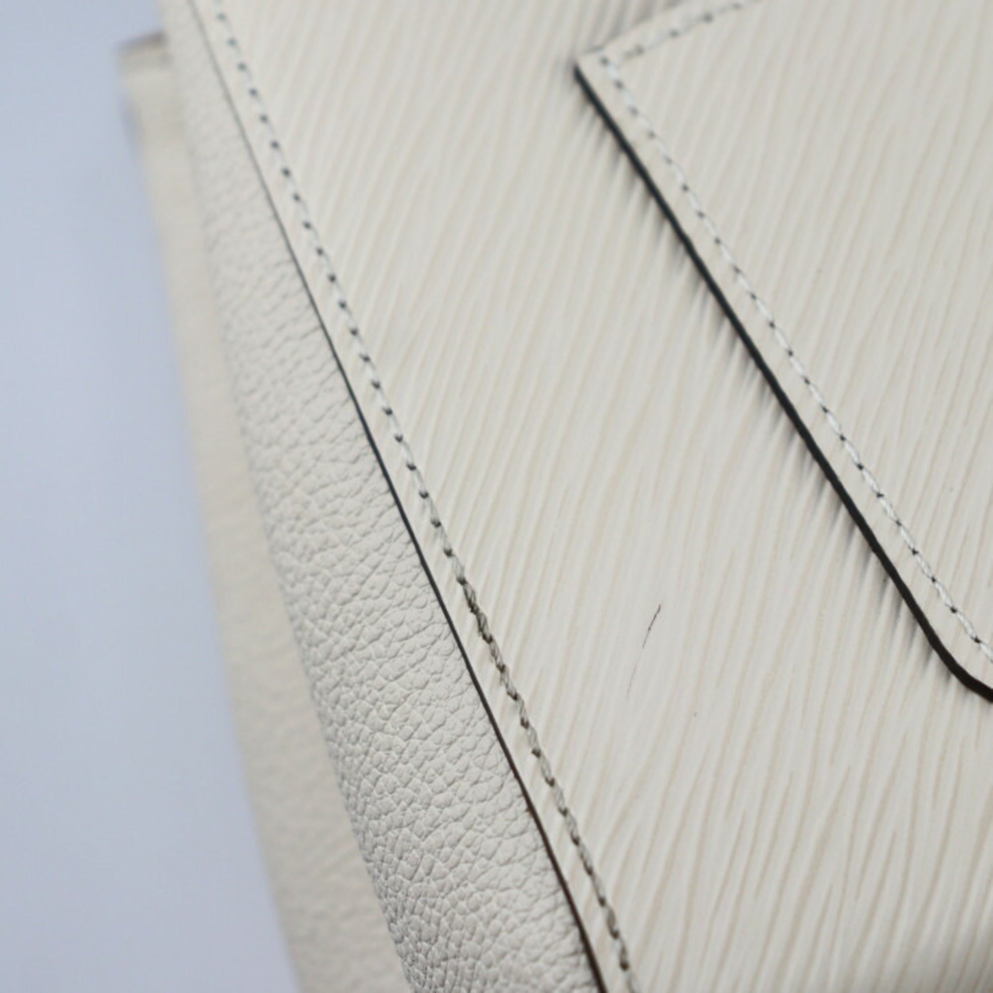 Epi Leather Tote Bag with Playful Details and Removable Pocket