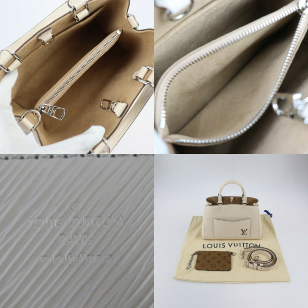 Epi Leather Tote Bag with Playful Details and Removable Pocket