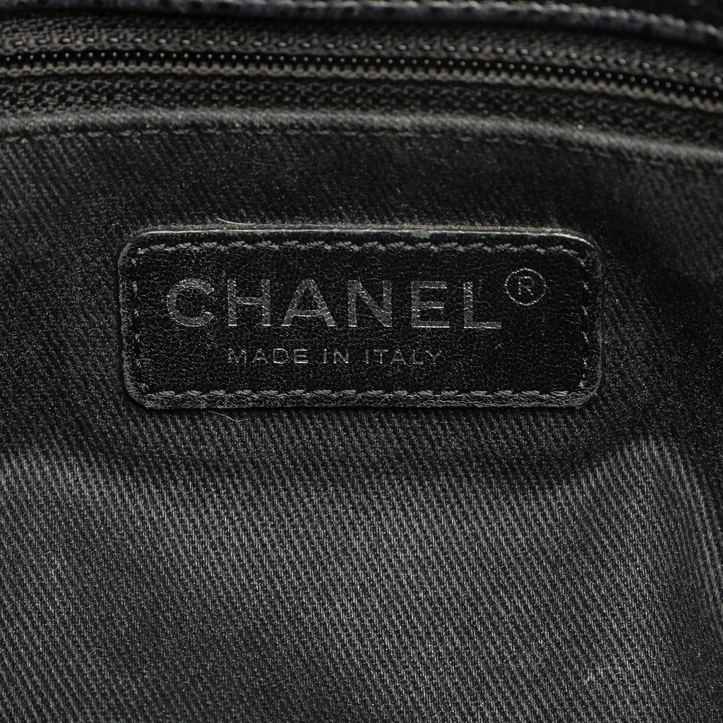 Black Chanel CC Caviar Tote Bag